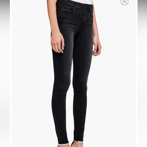 ⭐️L’Agence Marguerite High Waist Skinny Jeans size 25 nwt Dark Graphite - Picture 3 of 9